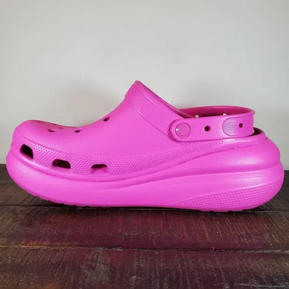Crocs Classic Mega Crush Clogs Mens Size 11 Platform Sandals Shoes Pink - Picture 6 of 12